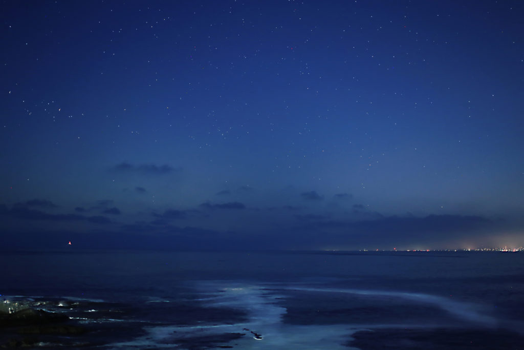 nighttime ocean pictures