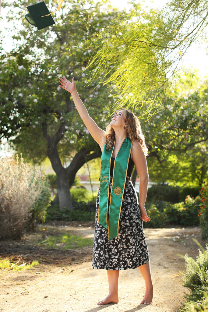 tossing the graduate cap